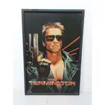 1984年當時物 美國製 THE TERMINATOR 魔鬼終結者 阿諾 T-800 實木 店頭海報