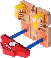 Early Educational Railway Station Platform Model Building Accessories for Wooden Train Lightweight Easy to Install Encourages Creativity Imagination