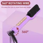 Negative Ionic Hair Straightener Comb 30s Fast Heating LED Display for Women