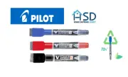 Pilot V-Board Master S with Eraser Cap - Marker Pen - Begreen - Extra Fine Tip