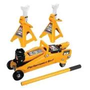 W1605 2-Ton Trolley Jack and Stand 2 Ton (4,000 lbs) W/ Stands