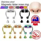 Fake Septum Nose Ring Segment Helix Tragus Faux Clicker Non-Piercing V$
