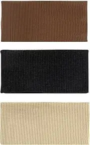 [sojupcal] Headbands for Women's Hair,Wide Non-Slide Headbands in Black,Adult Women Unisex Elastic tousle Bands for Women Non Slip Head Band Fashion Hair Accessories for Sports Makeup Yoga Running