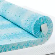 PERLECARE 2 Inch Queen Memory Foam Mattress Topper, Cooling Gel Infused Mattr...