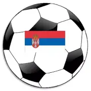 Soccer Ball Serbia Flag - Circle Sticker Decal 3 Inch - Team World Cup