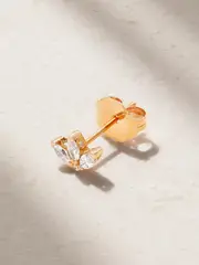 [MARIA TASH] MARIA TASH - Lotus 18-karat Rose Gold Diamond Earring - One size One size Rose gold