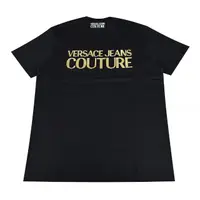 在飛比找momo購物網優惠-【VERSACE 凡賽斯】JEANS COUTURE標誌短袖