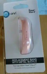 Fitbit Flex 2 PINK Replacement Band Onn Brand New with Metal Buckle