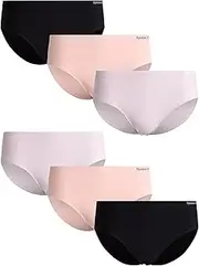 [Reebok] Women’s Underwear – No Show Lightweight Hipster Briefs (6 Pack)