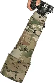 CHASING BIRDS Camouflage Waterproof Lens Coat for Nikon AF-S 400mm F2.8 E FL ED VR Rainproof Lens Protective Cover (Desert Camouflage, with 1.7X TC (TC-17E II))