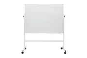 Double-Sided Mobile Whiteboard 140-180cm Height Adjustable Magnetic Whiteboard On Wheels Aluminium Frame with Eraser and Marker for Office Home Classroom