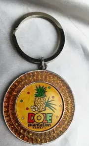 DOLE PLANTATION HAWAII RHINESTONE KEYCHAIN