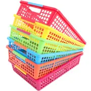 6 Pcs Classroom Turn in Bins Basket Pantry Paperwork Storage Boxes