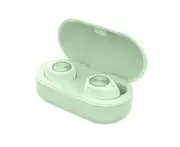 Bluephonic True Wireless Earbuds Bluetooth 5.0 HD Sound in Ear Totally Wireless Earphones Play Auto Pairing Sport Headset-Green