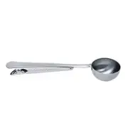 Stainless Steel Coffee and Tea Scoop with Bag Clip - Great for Measuring Coff...