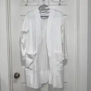 Eileen Fisher Open Front Patch Pocket Jersey Cardigan