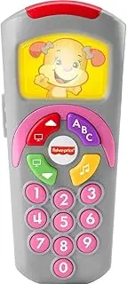 Fisher-Price Baby Learning Toy Laugh & Learn Sis’ Remote Pretend TV Control with Music & Lights for Infants Ages 6+ Months