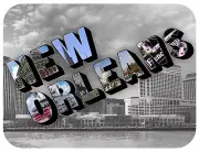 New Orleans Skyline Fridge Magnet