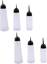 Happyyami 6Pcs Calibration Coloring Bottles Professional Salon Supply for Even Hair Dyeing Perming Smooth Surface for Safe Application