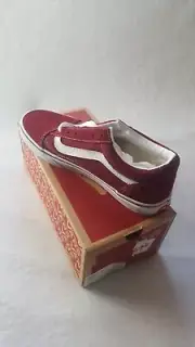 VANS Old Skool Junior -"NOT A PAIR, Right Side Only"- Pomegranate/Crimson White
