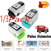 1/3Pcs Professional Finger Pulse Oximeter Blood Oxygen Monitor Heart Rate