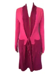 J.Crew Pink Cashmere Duster Sweater Coat Size S