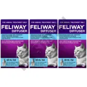 Feliway 48mL Diffuser Refill 3 Pack - Calming and Comfort for Kittens & Cats