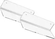 SWOOMEY 1Set Mounted Acrylic Speaker Shelf Bracket Transparent Audio Bracket for Gaming Room Office and Bathroom Sturdy Wall Speaker Holder for Home Use