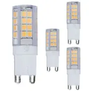 Diodesy 4PK G9 LED Light Bulb, 4.5W, 40W, 2700K, T6 No-Flicker, 400LM, CRI80