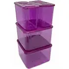 Tupperware Fresh n Clear Set 4 in 1 PURPLE COLOUR