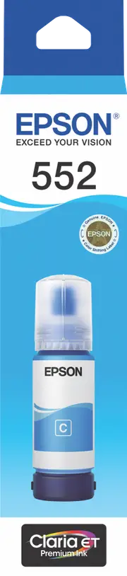 Epson T552 Cyan EcoTank Ink Bottle