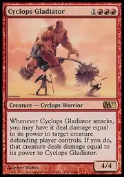 1x Cyclops Gladiator M11 MtG Magic Red Rare 1 x1 Card Cards