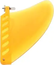 Anneome Surfboard Tail Fin Paddle Board Water Board Surfboards Fin Surfboard Soft Surfboard Soft Paddle Boards Hand-held Winding Machine Outdoor Surfboard Sport Surfboard TPU Yellow
