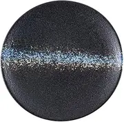 LABRIMP 1pc Round Grazing Board Serving Platter for Steak Sushi 8 Diameter Blue Ceramic Food Display Tray for Home Restaurant Hotel