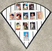 MINT 12 CARD SET PORCELAIN SET 1996 Topps R&N Hamilton MICKEY MANTLE W/STAND HOF
