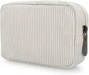 [DOB SECHS] Electronics Accessories Soft Carrying Case Bag, Waterproof Durable Light-Weight, Suitable for Out-Going, Sports， Business, Travel, Wash, Gym and Cosmetics Kit(7inch or 9.8 inch), Corduroy