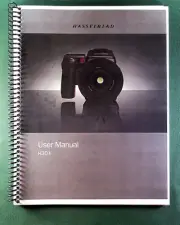 Hasselblad H3Dii Instruction Manual: Full Color 129 Pages & Protective Covers