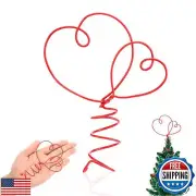 Yinkin Valentine Day Tree Topper Intertwined Hearts Tree Topper for Valentine