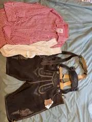 Fuchs Lederhosen - Authentic Bavarian- Oktoberfest -Leather - New With Tags