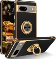 Phone Case For Google Pixel 7 / 7 Pro / 7a Hybrid Rugged Shockproof Cover Ring