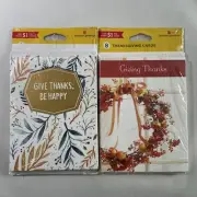 2 Packs American Greetings Thanksgiving Cards 16 Total New In Package