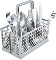 Universal Dishwasher Cutlery Basket (9.5 x 5.4 x 4.8 inches) Compatible with Kenmore, Whirlpool, Bosch, Maytag, KitchenAid, Samsung, GE, and more