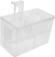 Box Aquarium Fish Breeding Box Durable Fish Hatching Container with Suction Cup for Safe Incubation and Isolation