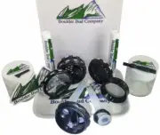 Premium Herb Grinder +8 Piece Bundle Cone Filler/Tubes/Tray/Jars