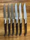 Set of 6 French Laguiole Vialis handmade steak knives - new in Box