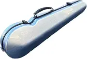 Ｓｉｍｈｏａ 4/4 Violin Hard Case Violin Box Professional Hard Shell Carrying Case for Concert, Performance, Players Enthusiasts Beginner, Black gray brushed