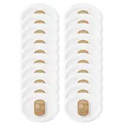 200pc Lemon & Lime Eco/Biodegradable/Compostable Disposable 26cm Oval Plate Whit
