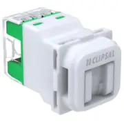 Clipsal Iconic Series Rj45 Jack Cat6A Utp 40M Sh Translucent -40RJ45SMA6ASC-TN
