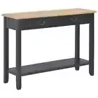 Console Table Black 110x35x80 cm Wood vidaXL
