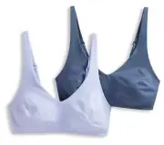 Jockey Smooth & Sleek Wirefree Unlined Bra Set/2-DskBlue/WakBlue-38DD A631598